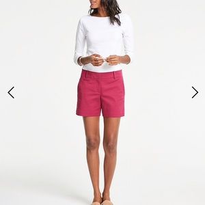 Ann Taylor The Metro Short Pure Fuchsia Pink Sz 10